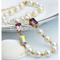 Perles de perles en verre pour bracelet, perles de perles en verre brillant, perles de perles en verre